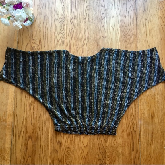 Vintage Metallic Thread Crop Top - Picture 2 of 3